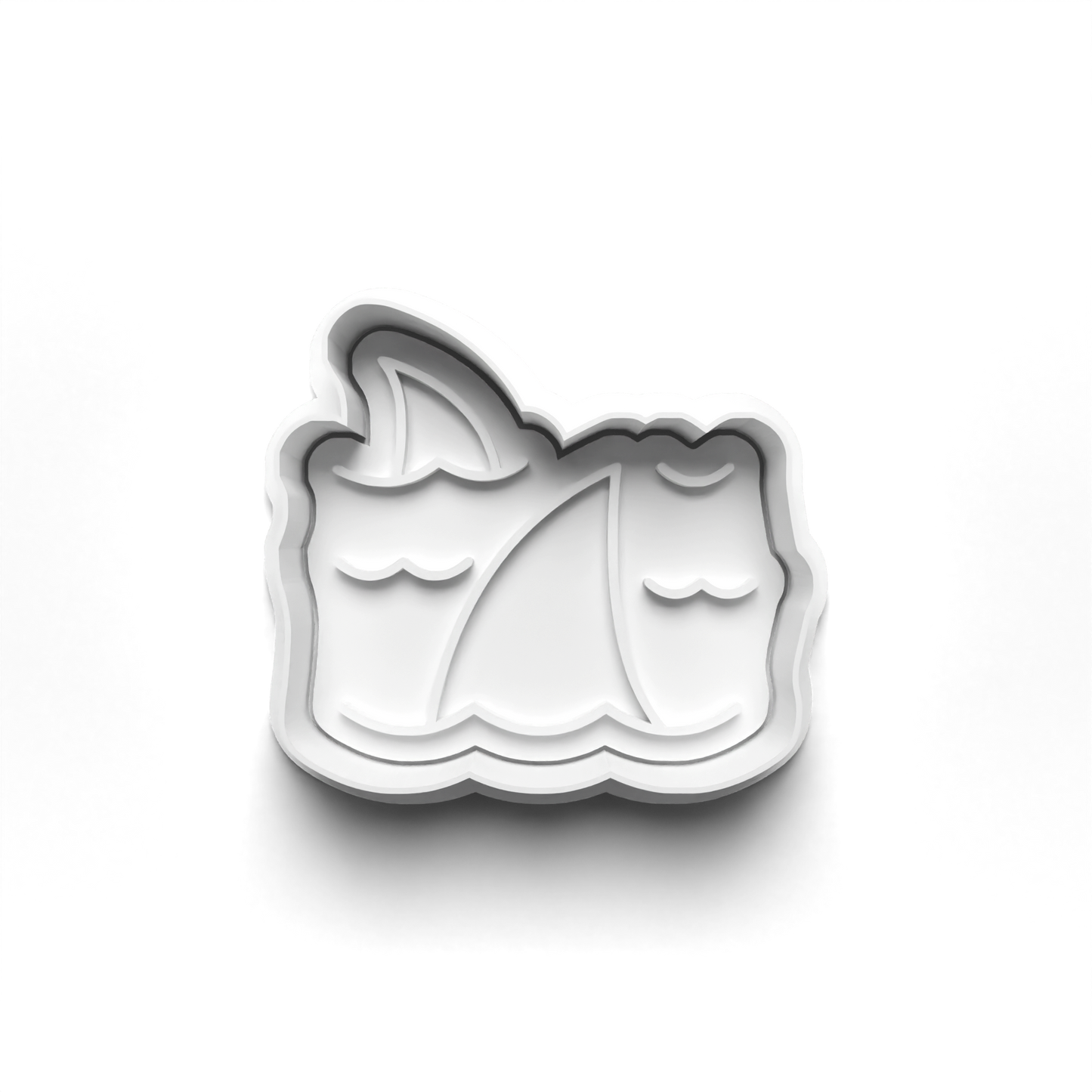 SHARKS 2'' Cutter and Stamp Prv - Original Product for Crafting and DIY Projects Bakeware Clay