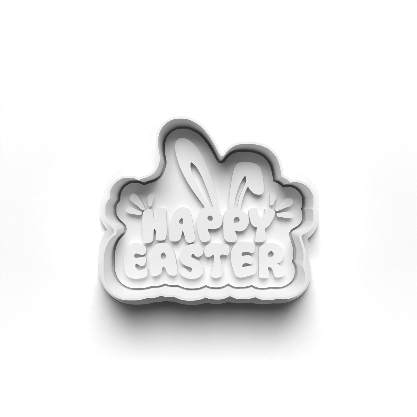 Easter PRV Fondant & Cookie Cutter Set with Stamp - Orange, Green, Brown, Tan - 2 Inches,Food-Safe PLA & PETG
