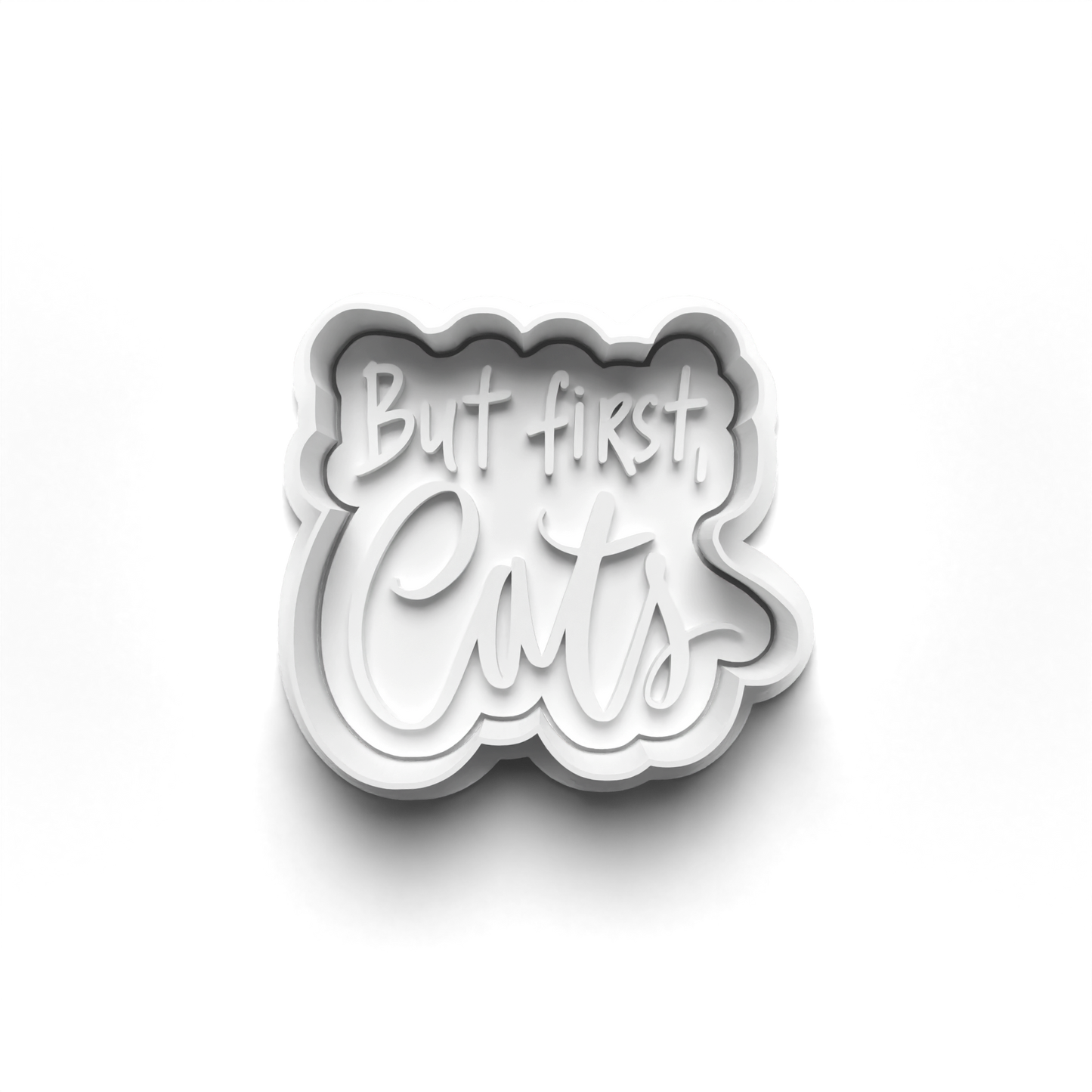 CAT LOVE 2'' Cutter and Stamp Prv - Original Product for Crafting and DIY Projects Bakeware Clay