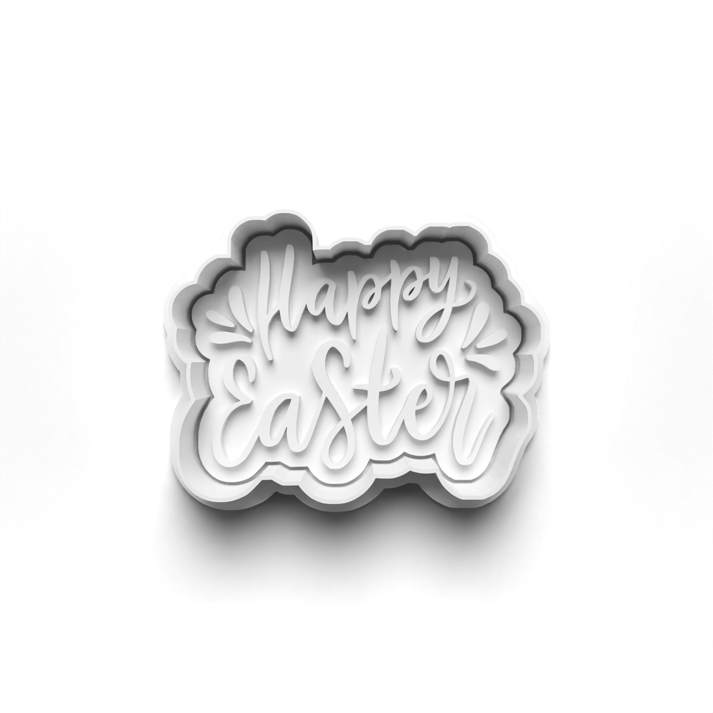 Easter PRV Fondant & Cookie Cutter Set with Stamp - Orange, Green, Brown, Tan - 2 Inches,Food-Safe PLA & PETG