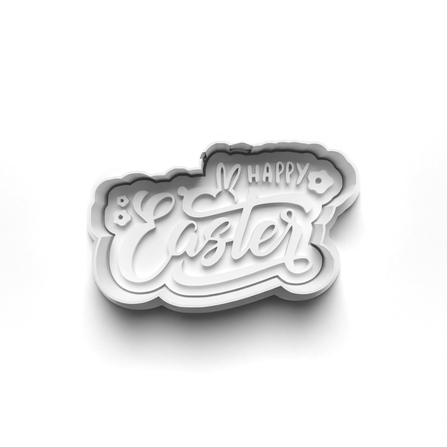 Easter PRV Fondant & Cookie Cutter Set with Stamp - Orange, Green, Brown, Tan - 2 Inches,Food-Safe PLA & PETG