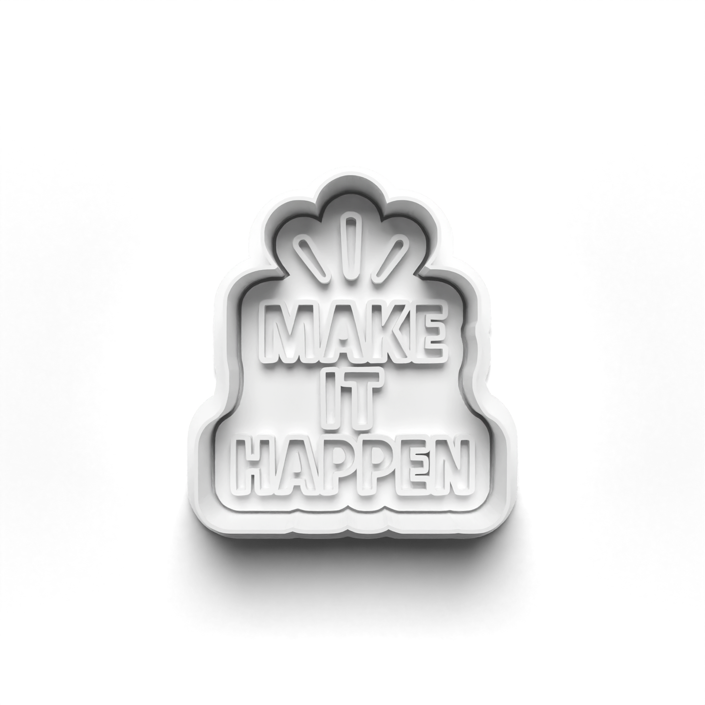 Affirmation cutter and stamp 2" baking , arts and crafts