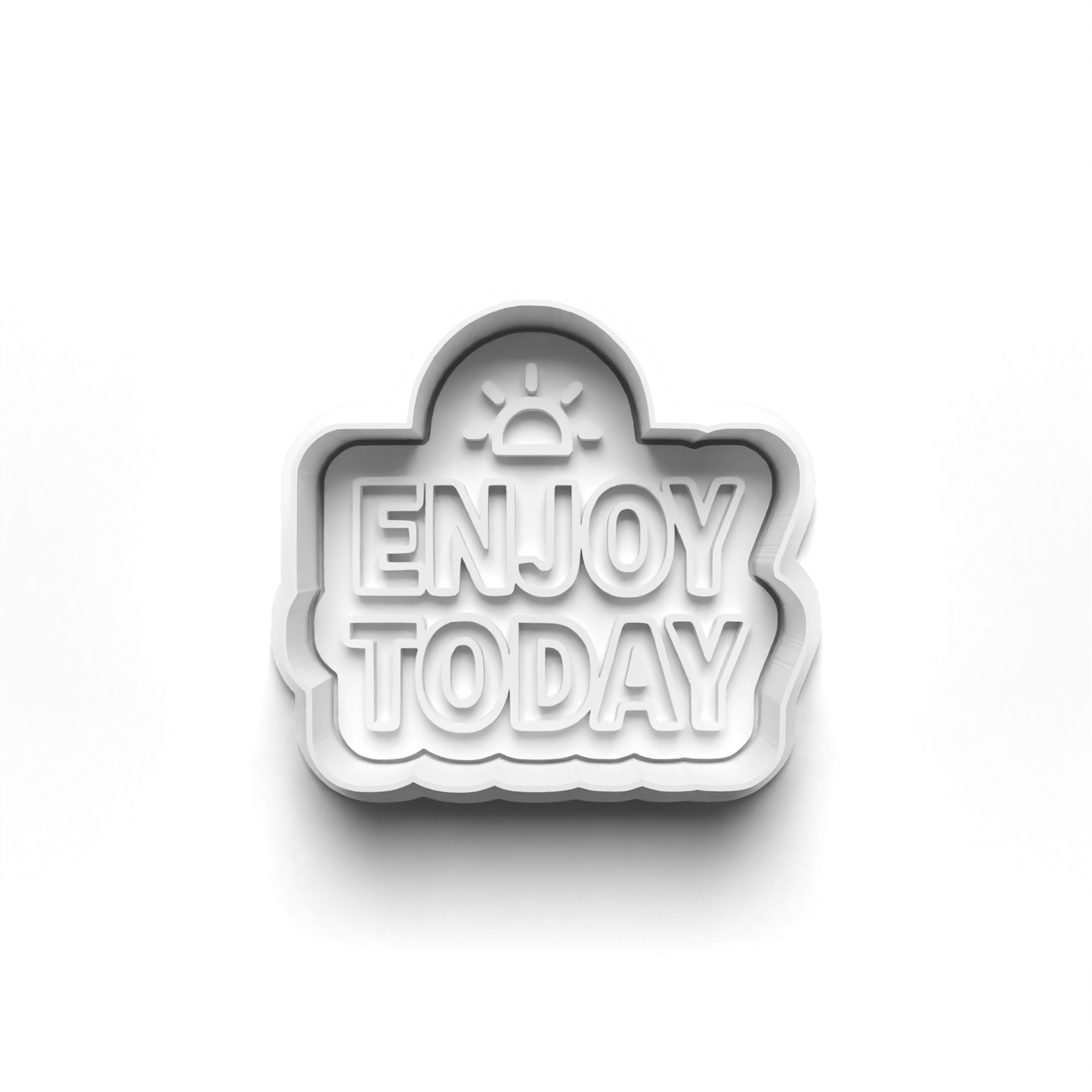 Affirmation cutter and stamp 2" baking , arts and crafts