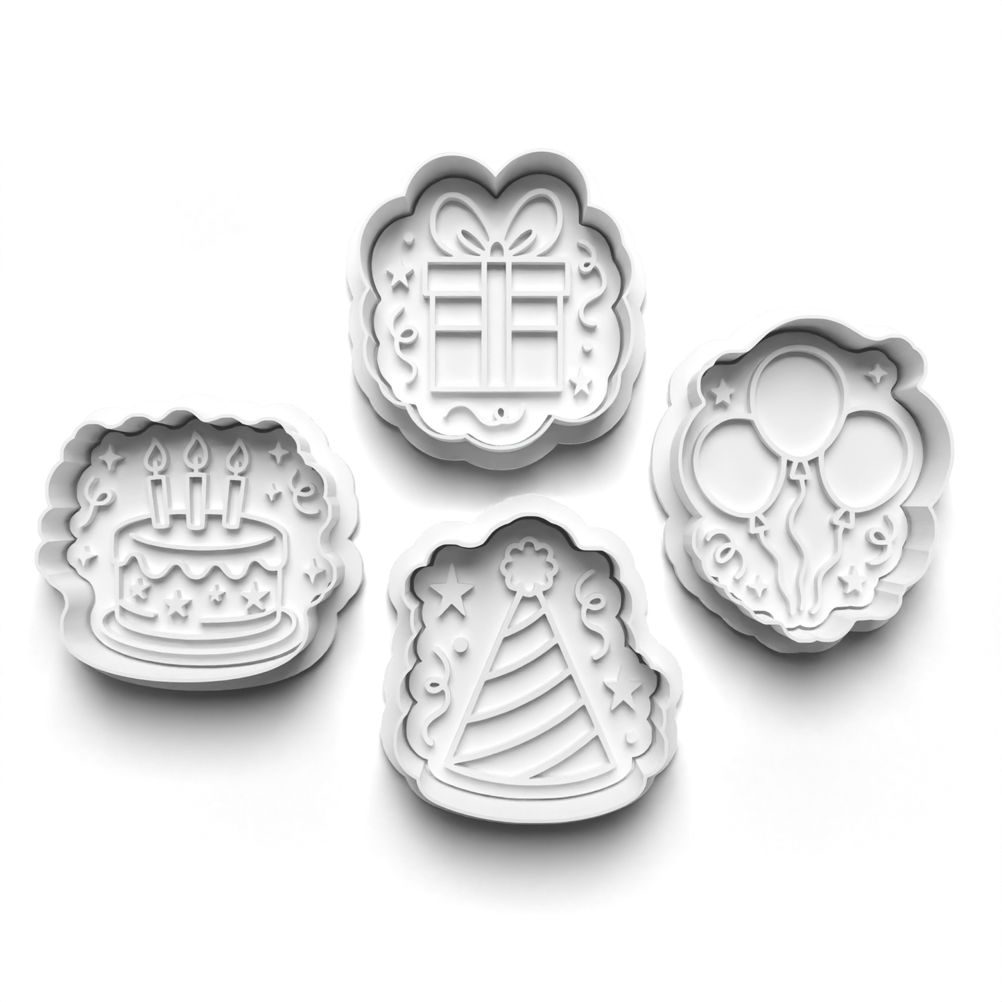 BIRTHDAY & MILESTONE cutter and stamps 2" baking, arts and crafts Bakeware Set