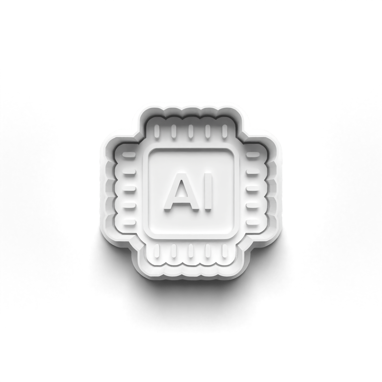 AI / TECH 1.5" Cutter and Stamp PRV - Sweet Cut Co. Eco-friendly Food-safe PLA PETG - Perfect for 1.5-2" Themed Cookies - Made in USA Bakeware Printed