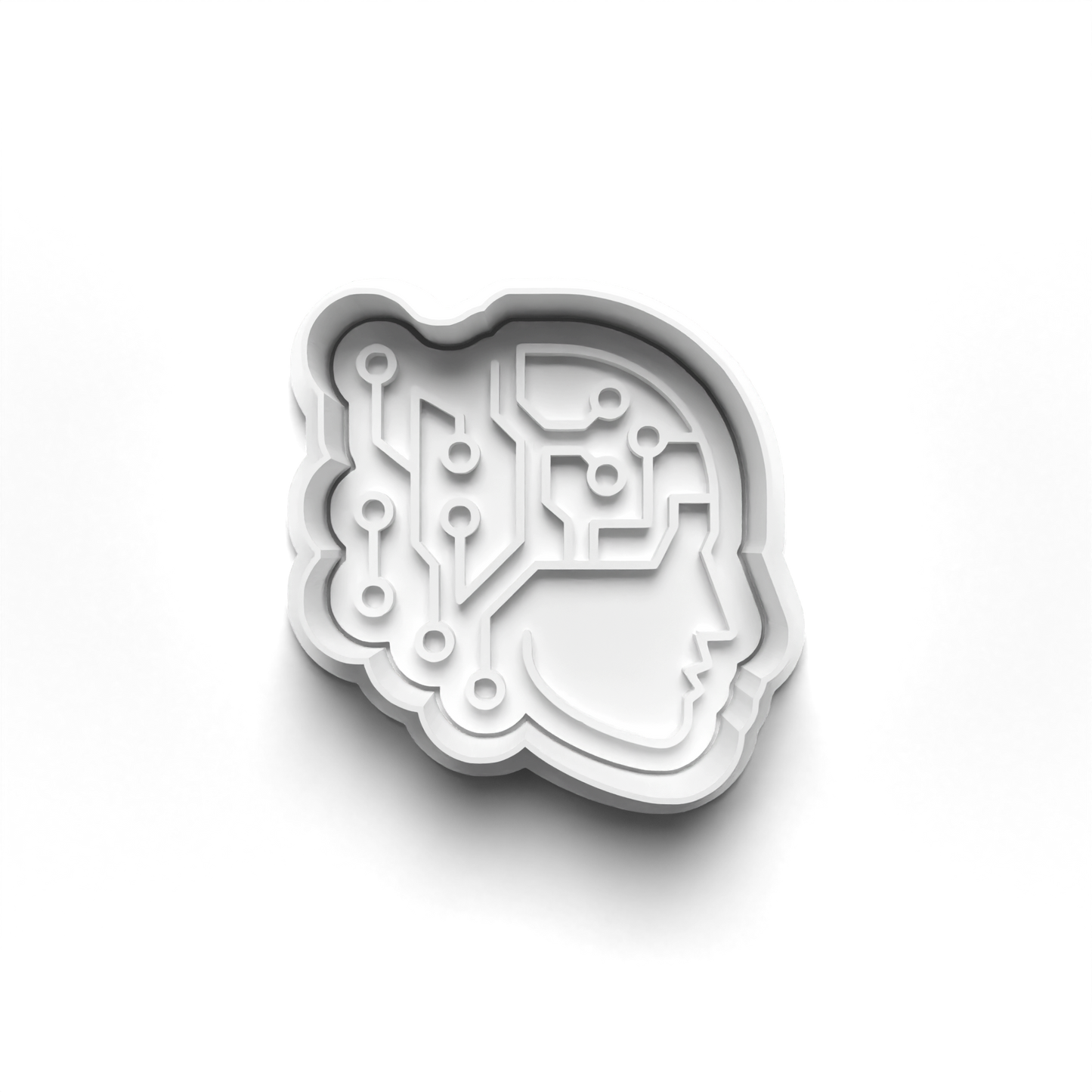 AI / TECH 1.5" Cutter and Stamp PRV - Sweet Cut Co. Eco-friendly Food-safe PLA PETG - Perfect for 1.5-2" Themed Cookies - Made in USA Bakeware Printed