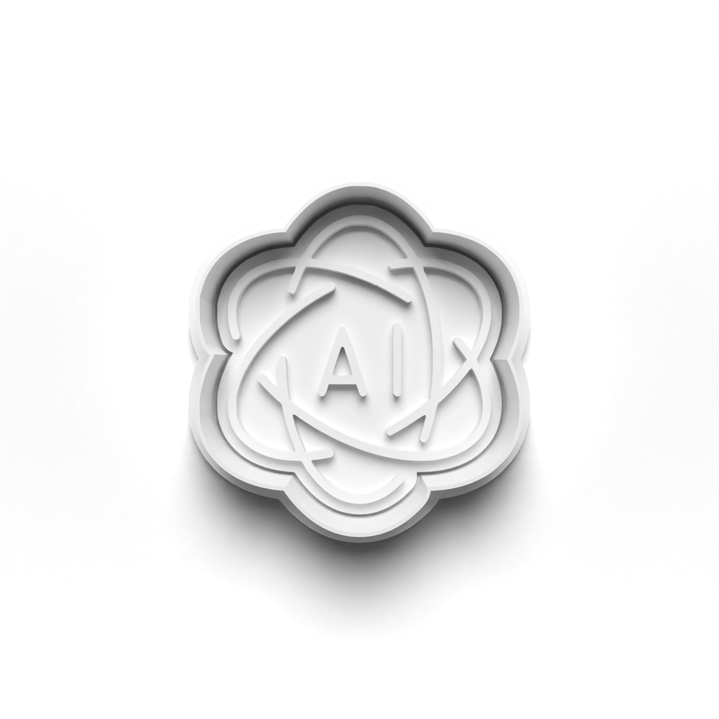 AI / TECH 1.5" Cutter and Stamp PRV - Sweet Cut Co. Eco-friendly Food-safe PLA PETG - Perfect for 1.5-2" Themed Cookies - Made in USA Bakeware Printed