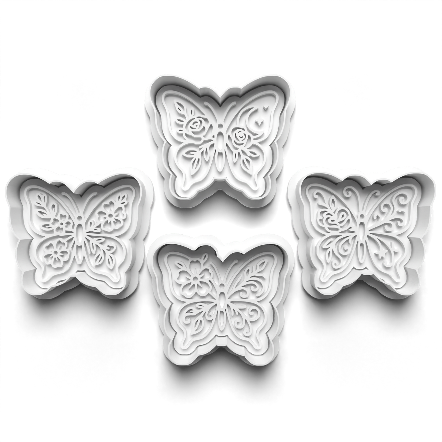BUTTERFLIES 2'' Cutter and Stamp PRV