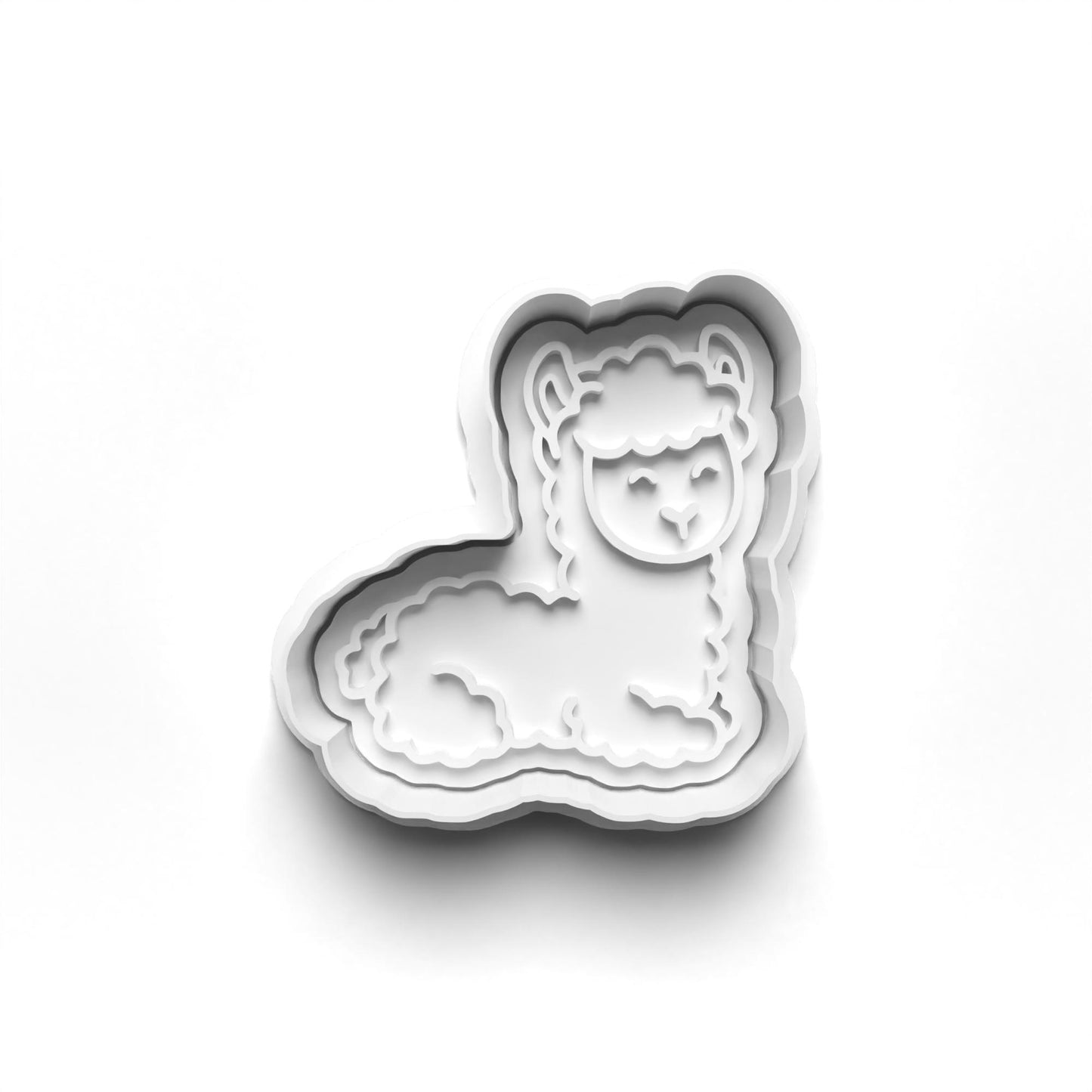 Llama 2'' Cutter and Stamp Prv - Original Product for Crafting and DIY Projects Bakeware Clay