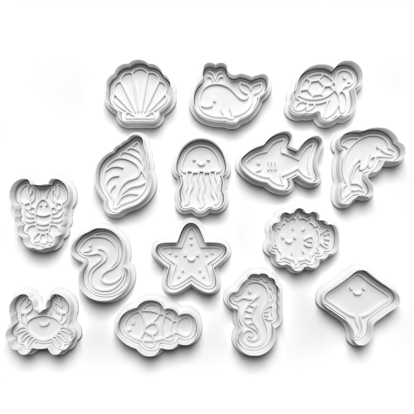 UNDER THE SEA cutter and stamps