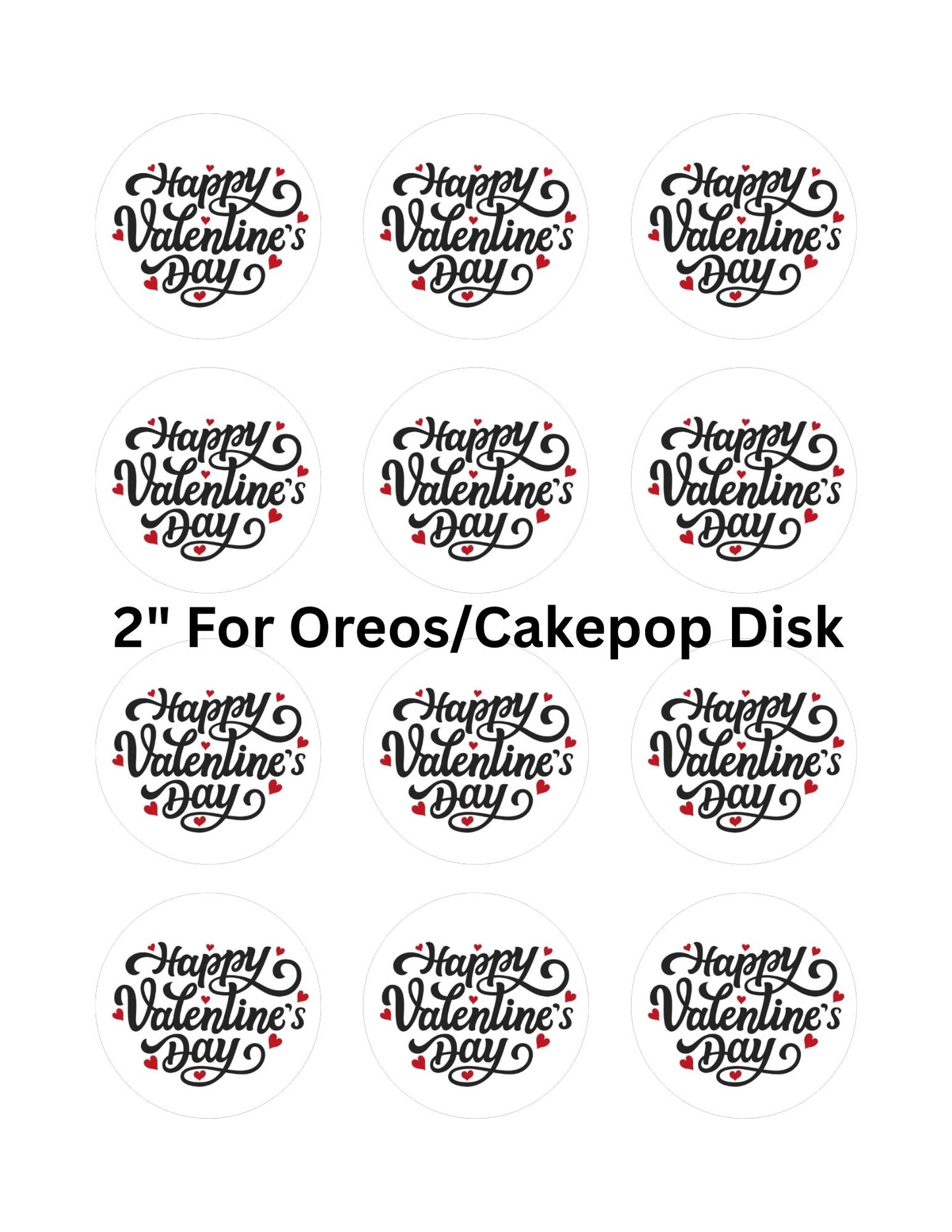 2" Edible Images V-Day (READY)