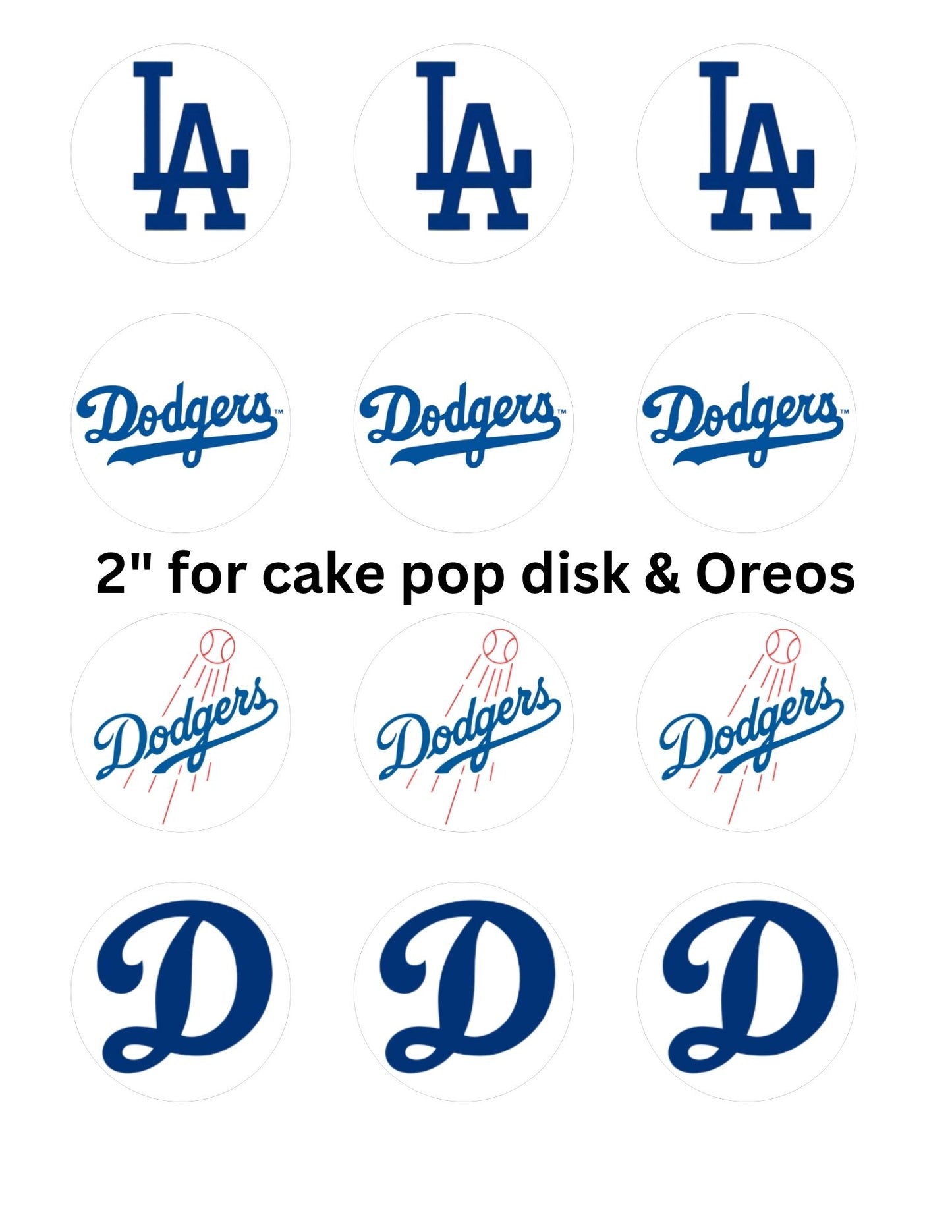 Dodgers Edible Image (READY)