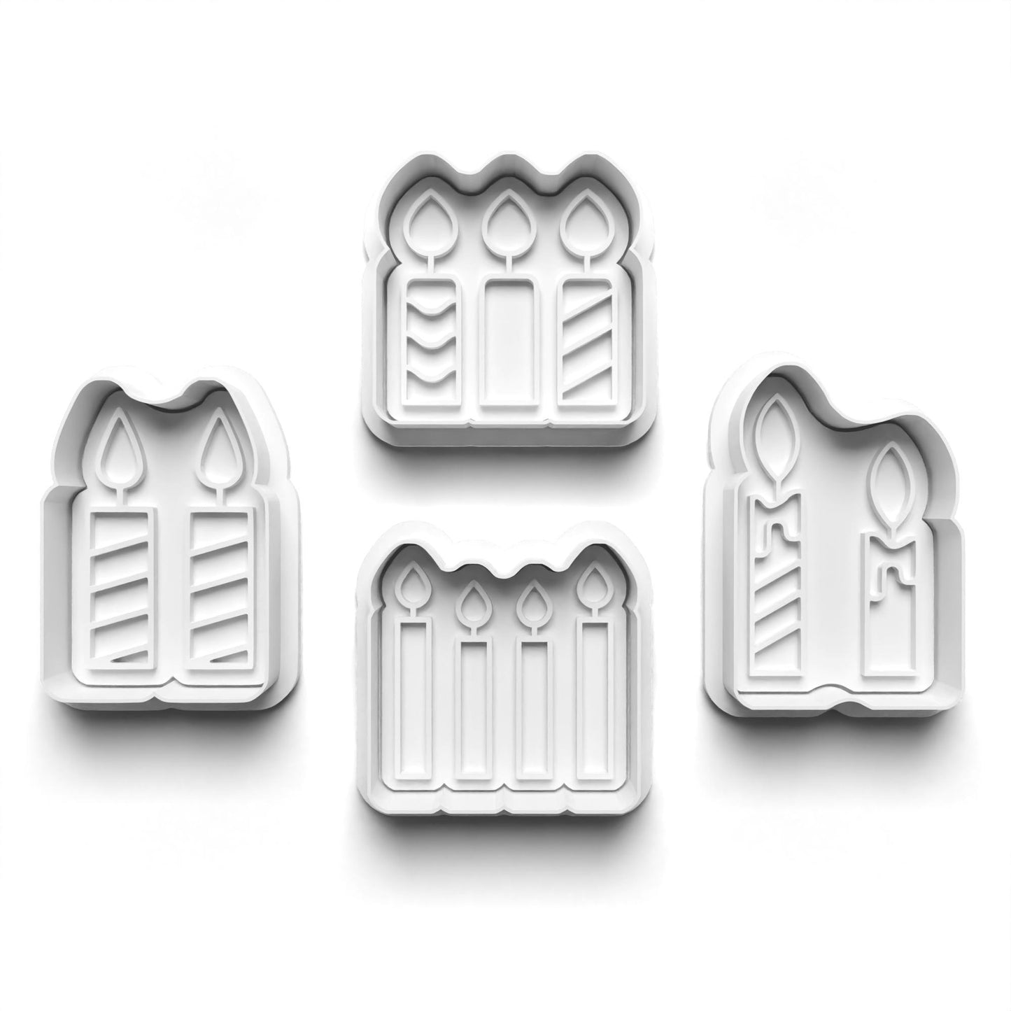 Birthday Candles cutter and stamps 2"