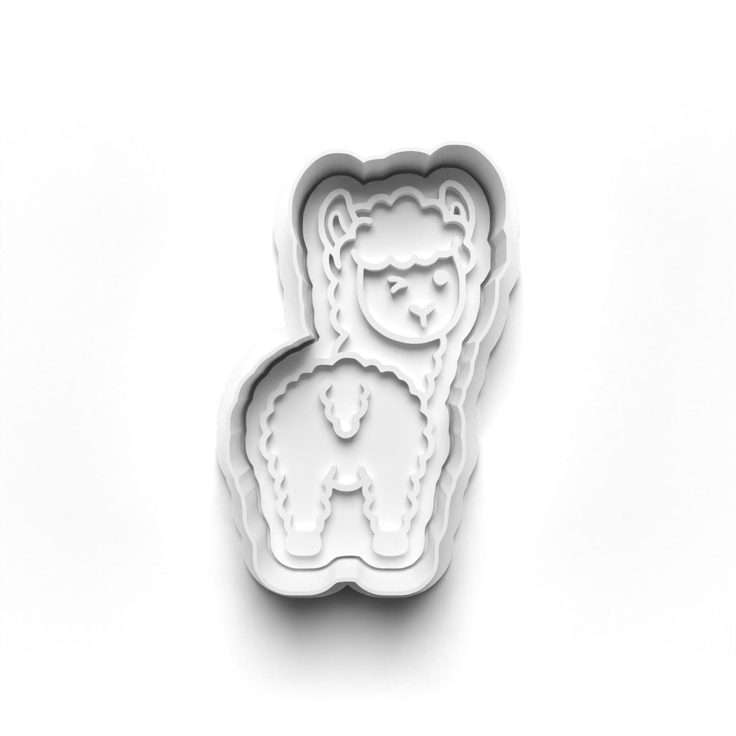 Llama 2'' Cutter and Stamp Prv - Original Product for Crafting and DIY Projects Bakeware Clay