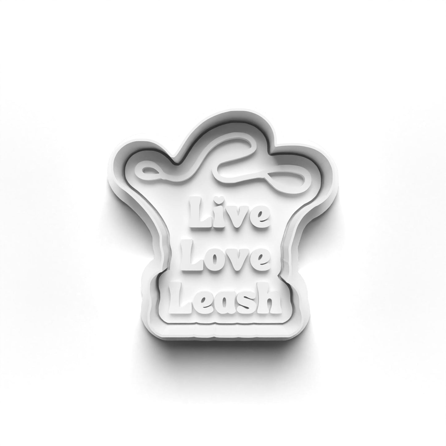 Dog Love 2'' Cutter and Stamp Prv - Original Product for Crafting and DIY Projects Bakeware Clay