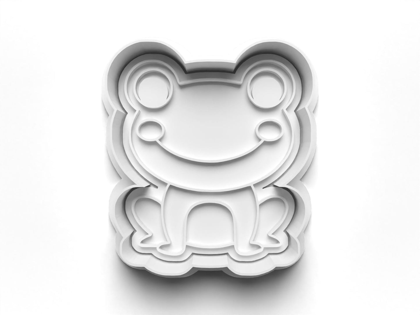 FROG 2'' Cutter and Stamp Prv - Original Product for Crafting and DIY Projects Bakeware Clay