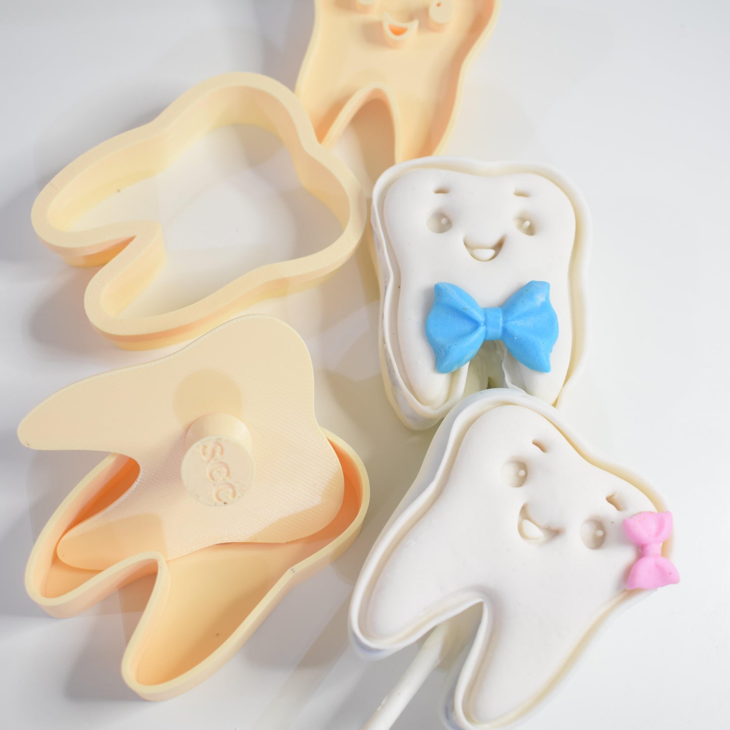Tooth Cake Pop Press 1oz Press with Dough Cutter, Baking Mold & Stamp for Baking and Crafting, Food-Safe PLA & PETG