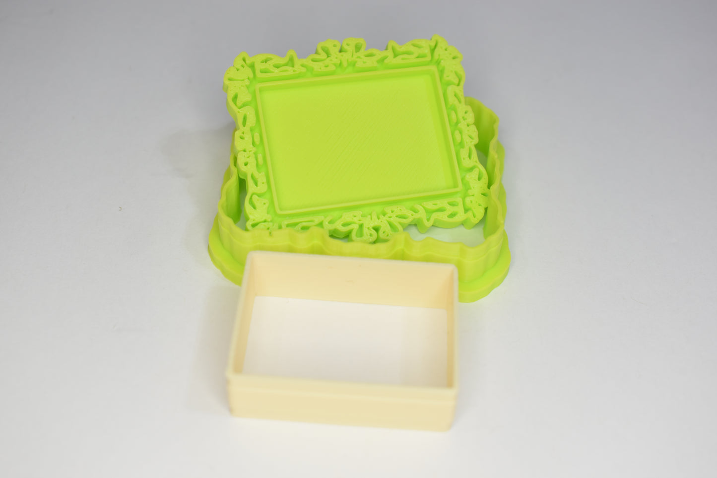 Different style frame cutter and stamps