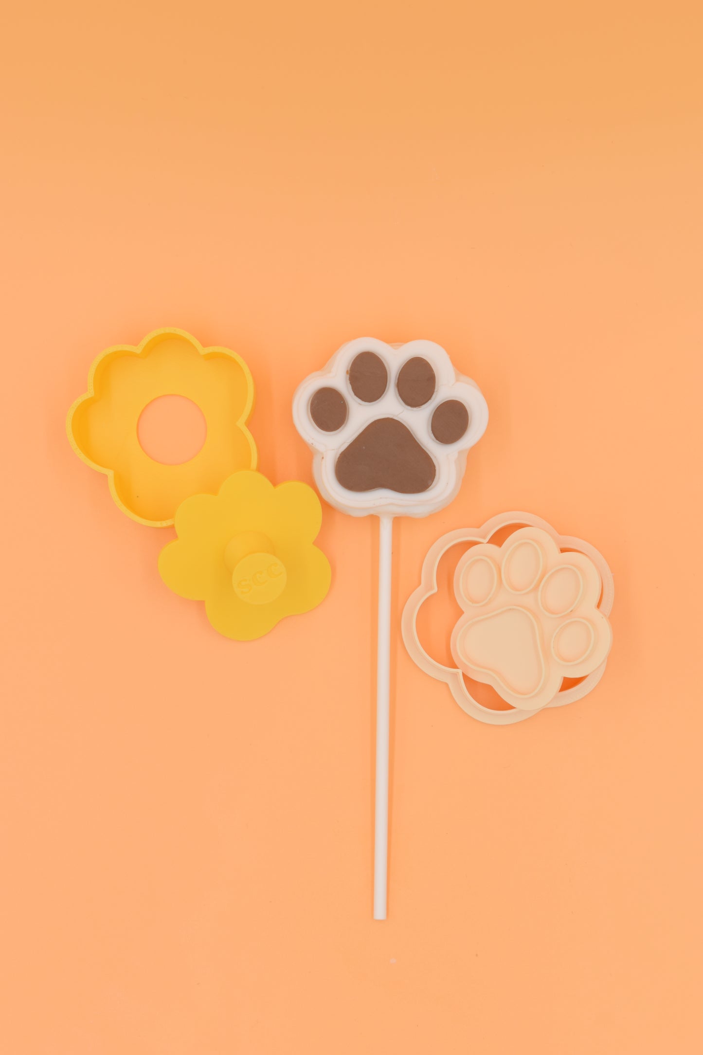 Dog Paw CakePop PRV Cutter and Press + Cutter & Stamps - 2" Combo Set