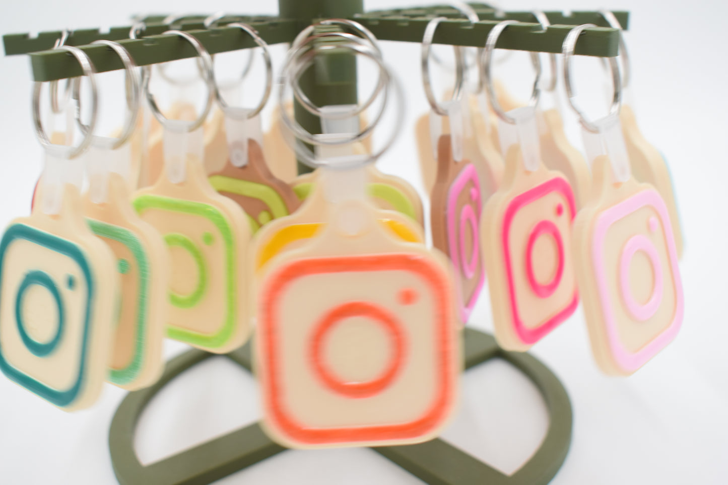 SQUARE NFC DIGITAL BUSINESS CARD KEYCHAIN perfect for bakers and more