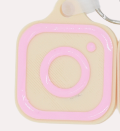 SQUARE NFC DIGITAL BUSINESS CARD KEYCHAIN perfect for bakers and more