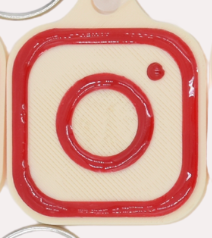 SQUARE NFC DIGITAL BUSINESS CARD KEYCHAIN perfect for bakers and more