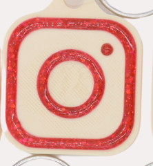 SQUARE NFC DIGITAL BUSINESS CARD KEYCHAIN perfect for bakers and more