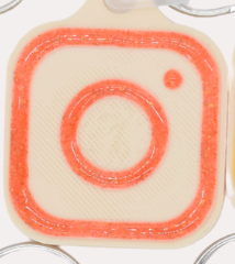 SQUARE NFC DIGITAL BUSINESS CARD KEYCHAIN perfect for bakers and more
