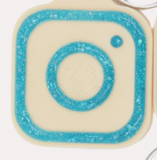 SQUARE NFC DIGITAL BUSINESS CARD KEYCHAIN perfect for bakers and more