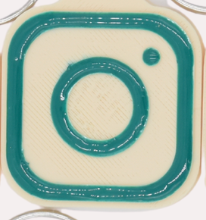 SQUARE NFC DIGITAL BUSINESS CARD KEYCHAIN perfect for bakers and more