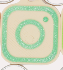 SQUARE NFC DIGITAL BUSINESS CARD KEYCHAIN perfect for bakers and more