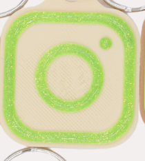SQUARE NFC DIGITAL BUSINESS CARD KEYCHAIN perfect for bakers and more