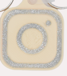 SQUARE NFC DIGITAL BUSINESS CARD KEYCHAIN perfect for bakers and more
