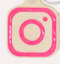 SQUARE NFC DIGITAL BUSINESS CARD KEYCHAIN perfect for bakers and more