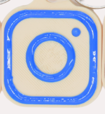 SQUARE NFC DIGITAL BUSINESS CARD KEYCHAIN perfect for bakers and more