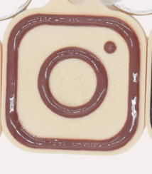 SQUARE NFC DIGITAL BUSINESS CARD KEYCHAIN perfect for bakers and more