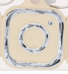 SQUARE NFC DIGITAL BUSINESS CARD KEYCHAIN perfect for bakers and more