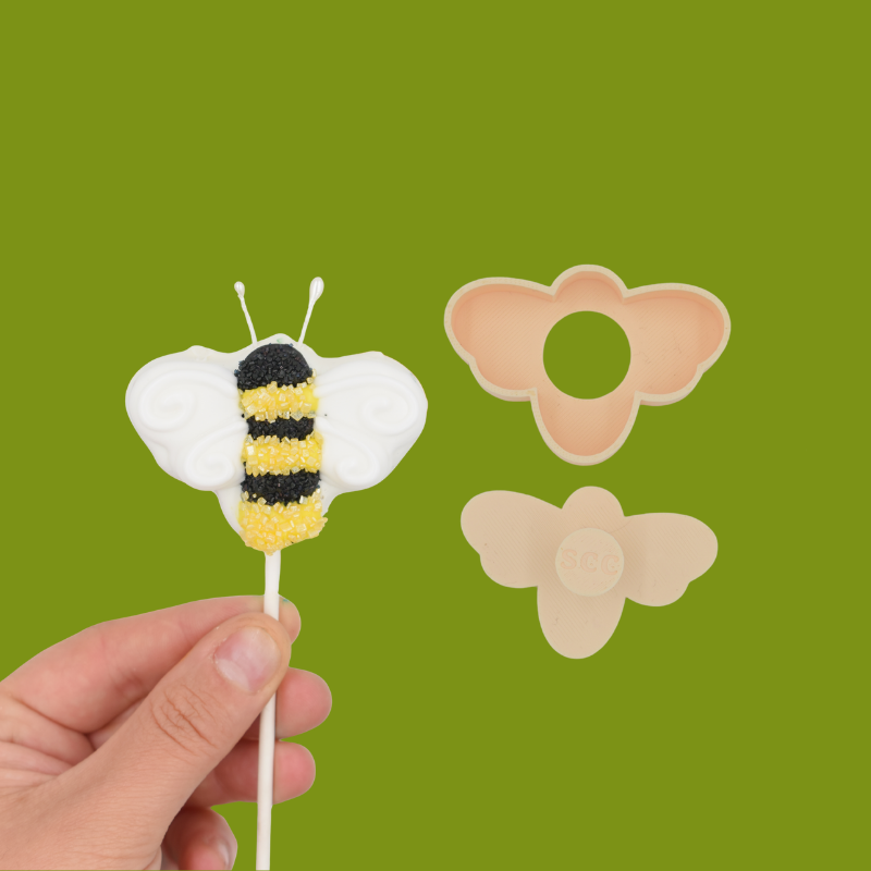 BEE THEMED Cake Pop Mold PRV, 1oz size cake pop press stamp and mold, hobbyist and professionals