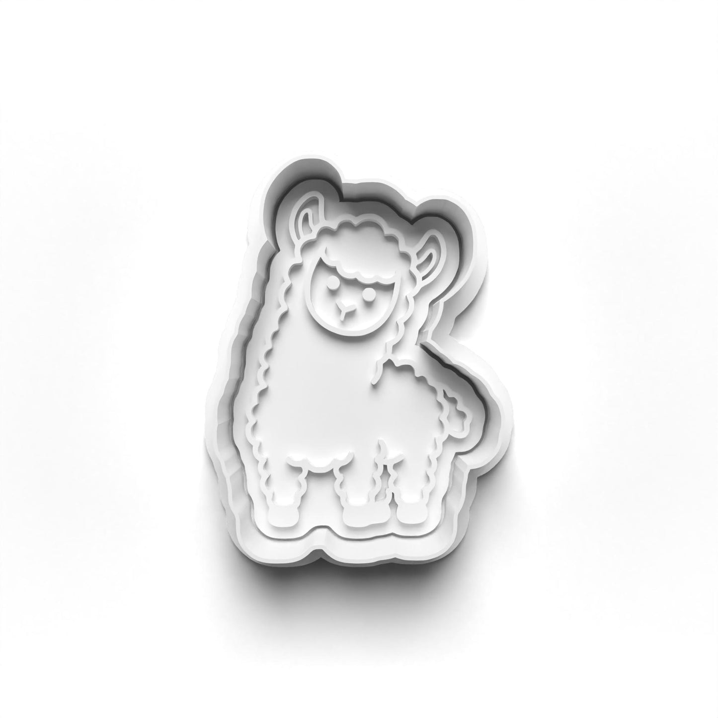 Llama 2'' Cutter and Stamp Prv - Original Product for Crafting and DIY Projects Bakeware Clay