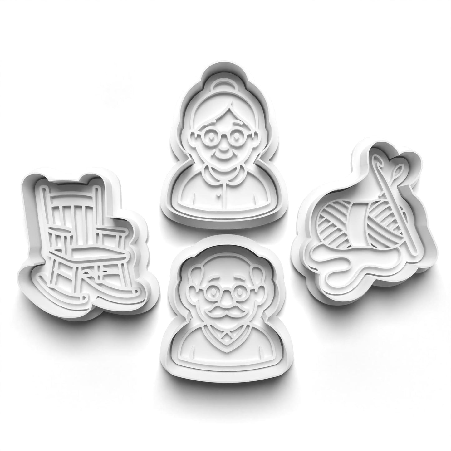 Grandma/Grandpa 2" Cutter & Stamp