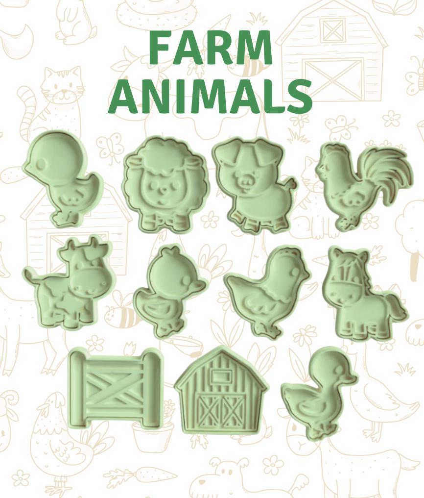 Farm animal 2'' cutter and stamp