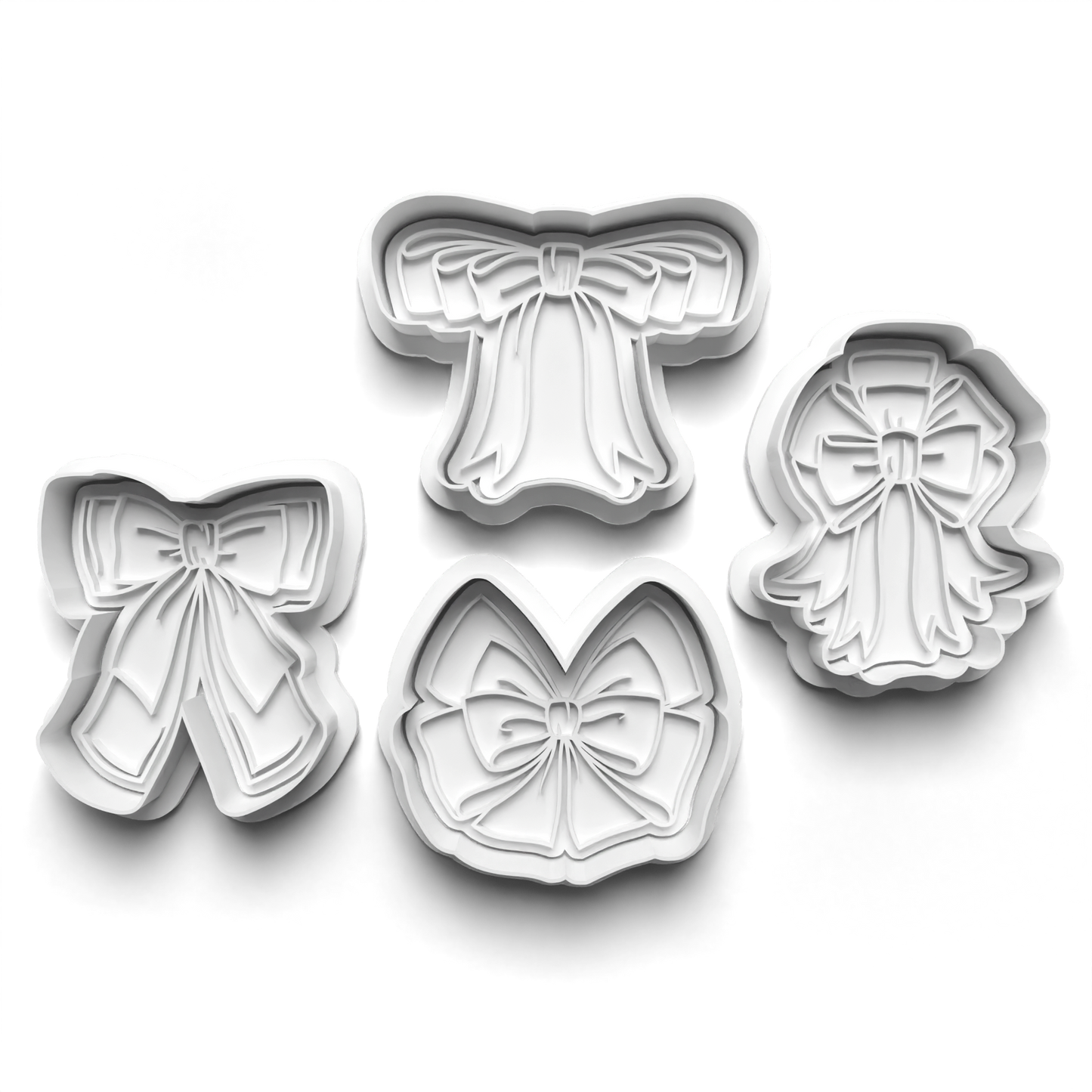 Bow Cutter and stamp /Cookie/Fondant/Clay Cutter Stamp PRV