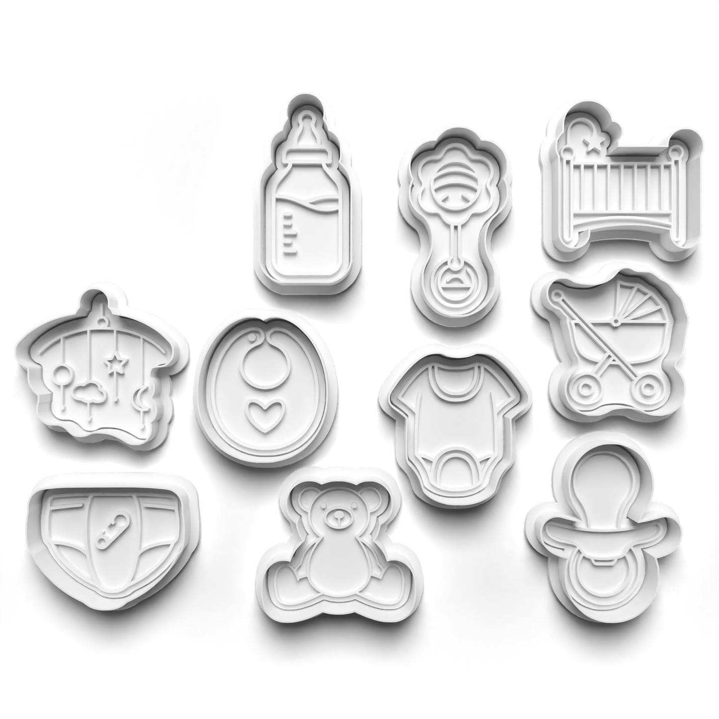 Baby Cutter & Stamp PRV, Cookies, Fondant, Decorations, Crafting, Bakeware Utensils Kitchen Shaped