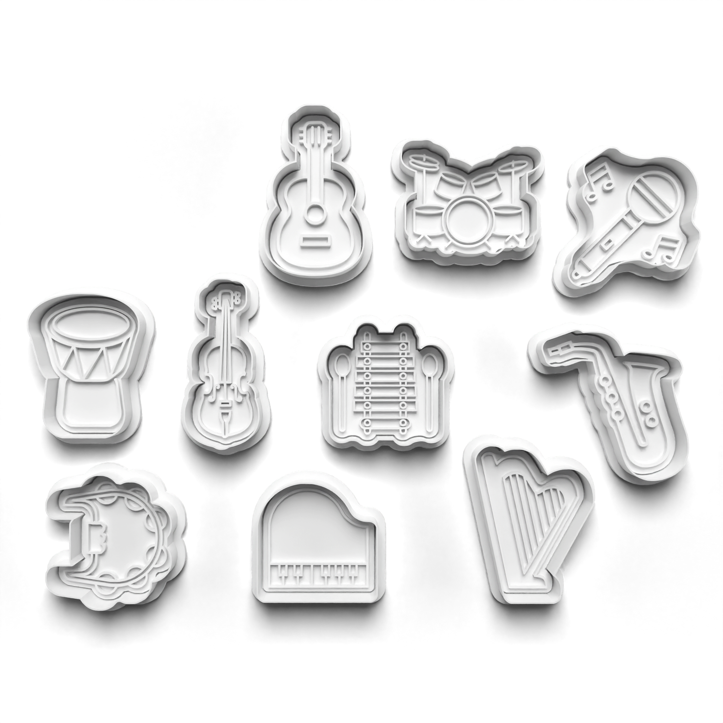 Music instrument bulk cutter and stamps 2"