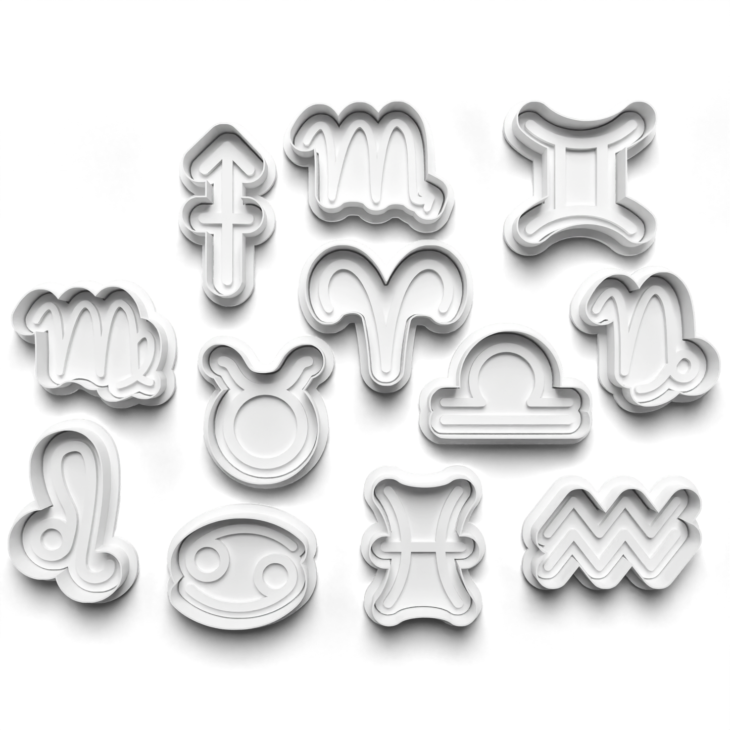 Zodiac Signs cutter and stamp 2" baking , arts and crafts