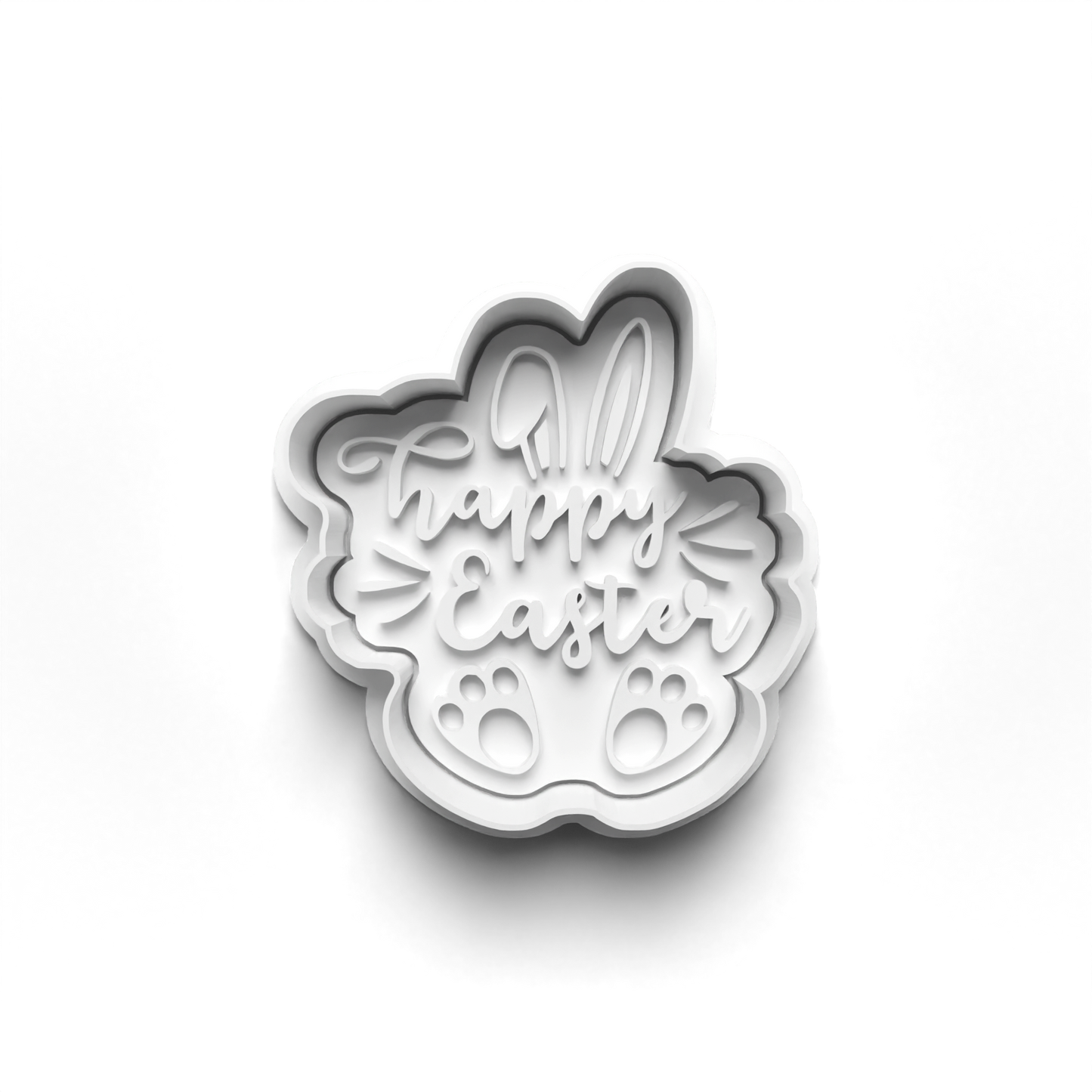 Easter PRV Fondant & Cookie Cutter Set with Stamp - Orange, Green, Brown, Tan - 2 Inches,Food-Safe PLA & PETG