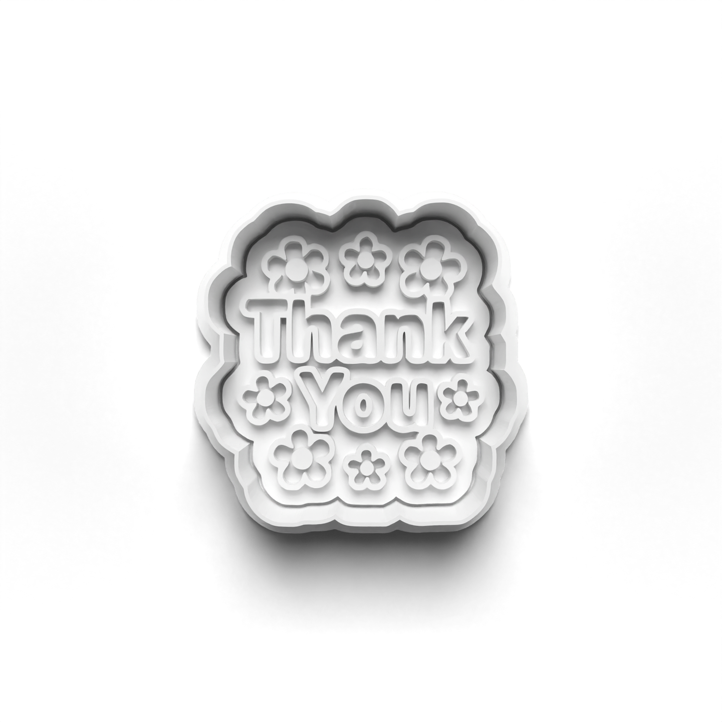 THANK YOU cutter and stamp 2" baking , arts and crafts
