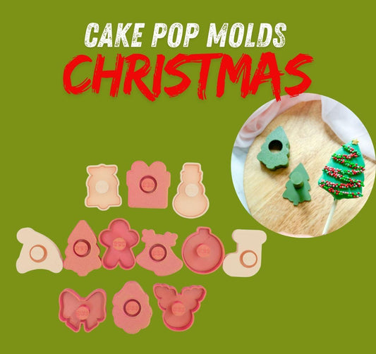 CHRISTMAS Cake Pop Mold PRV, 1oz size cake pop press stamp and mold