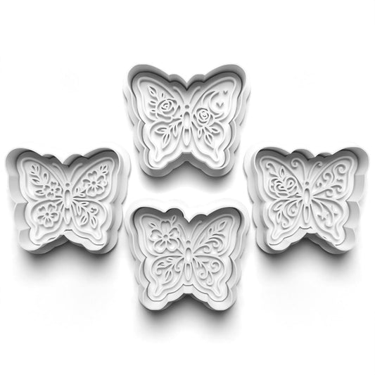 BUTTERFLIES 2'' Cutter and Stamp PRV