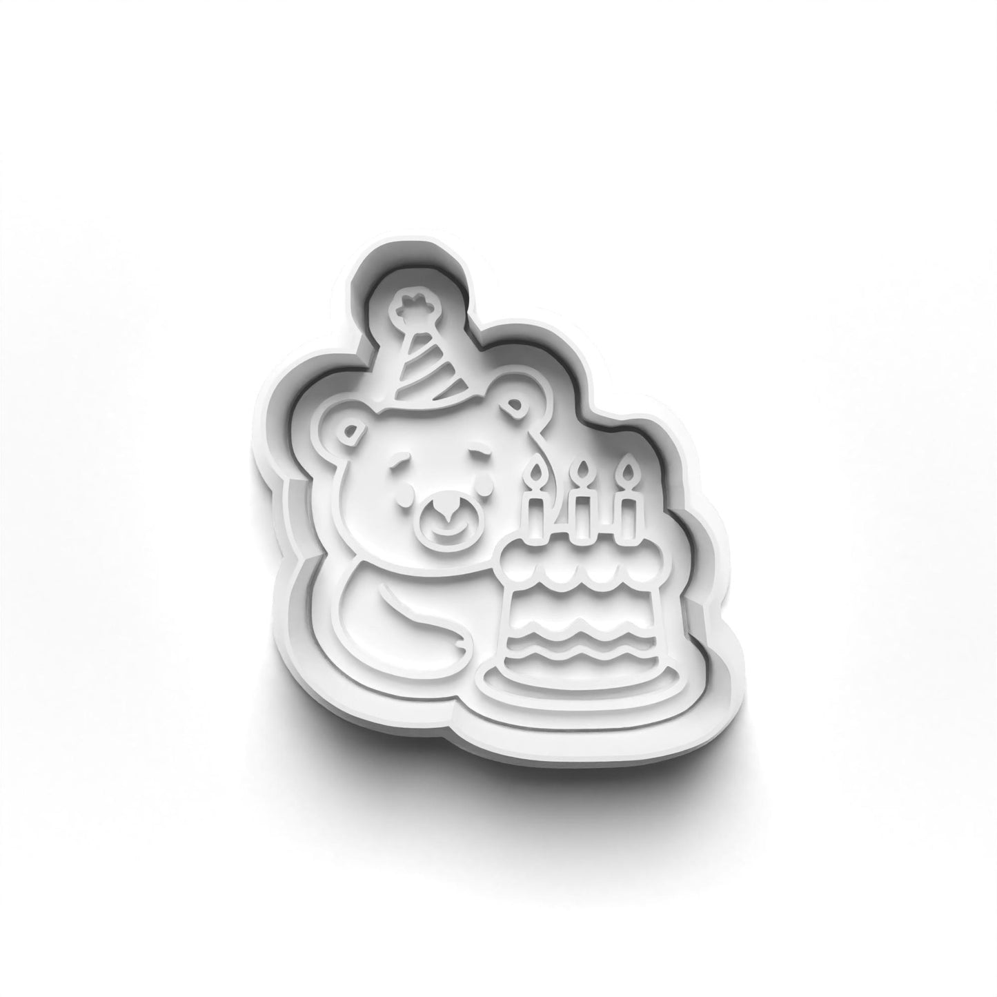 Bears Kids Birthday cutter and stamps 2"
